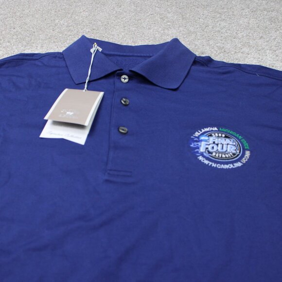 2009 Final Four Polo Shirt NWT Mens Large Blue Cutter & Buck Signature Deadstock - Picture 4 of 16